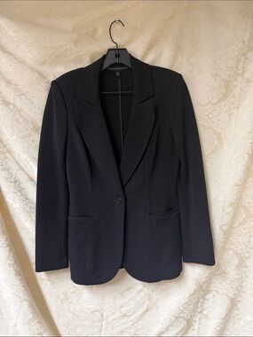 White House Black Market Black Fitted Blazer